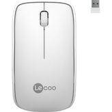 Lecoo WS208 Beyaz Ergonomik Optik Kablosuz Mouse