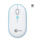 Lecoo WS212 Beyaz-Mavi Optik Kablosuz Mouse