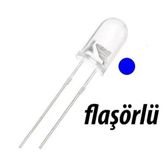 Led Flaşör Mavi 5mm Animasyonlu 2 Pin