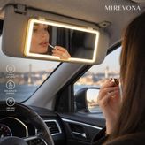 LED Işıklı 3 Kademeli Araç Makyaj Aynası