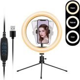 LED Ring Light Youtuber Light Stüdyo Işığı Akrobat Selfie LED Masa Lambası