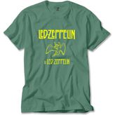 LED Zeppelin Angel Yeşil Tişört Liyada - M