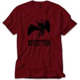 LED Zeppelin Black Angel Kırmızı Tişört