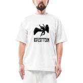 LED Zeppelin Black Angel Oversize Beyaz Tişört