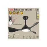 LEDLİ VE SESSİZ TAVAN VANTİLATÖRÜ