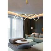 Ledli Yumuşak Boru Yuvarlak Modern Avize
