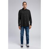 Lee Cooper Bertaus Erkek Örme Uzun Kol Gömlek Siyah