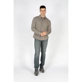Lee Cooper Bertaus Erkek Örme Uzun Kol Gömlek Vizon - Kahve