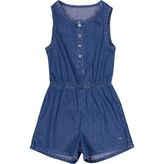 Lee Cooper Desenli Normal Mavi Kız Çocuk Tulum 222 Lcg 144003 Alexıs Denım - 6 Yaş