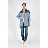 Lee Cooper Donde Kadın Jean Ceket - Denim - S