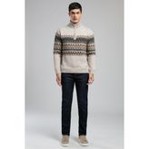 Lee Cooper Ground Erkek Dik Yaka Kazak - Bej - M
