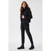 Lee Cooper Molly 1 Kadın Jean Ceket - Siyah