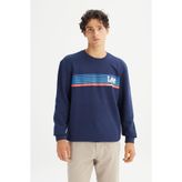 Lee Erkek Baskılı Sweatshirt DarKNavy