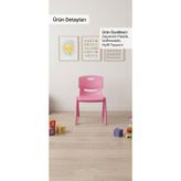 LeesHome Mini Sandalye- ana Sınıfı Sandalye 1 adet pembe