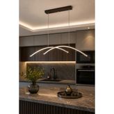Legacy Rüzgar Kahverengi Modern Tasarım Beyaz Ledli Cafe - Mutfak - Salon LED Avize - 1