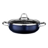 Leggno Master Mavi 24 cm Titanium Sığ Tencere