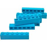LEGO Aksesuar Custom Moc Creator Brick 1 X 6 Tuğla Dark Azure