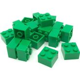 LEGO Aksesuar Custom Moc Creator Brick 2 X 2 Tuğla Yeşil