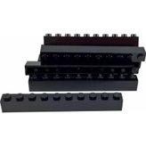 LEGO Creator Aksesuar Custom Moc Brick 1 X 10 Tuğla Siyah
