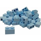 LEGO Creator Aksesuar Custom Moc Brick 1 X 2 Açık Mavi Tuğla