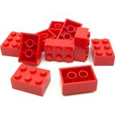 LEGO Creator Aksesuar Moc Custom Brick 2 X 3 Tuğla Kırmızı
