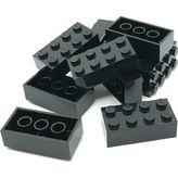 LEGO Creator Aksesuar Moc Custom Brick 2 X 4 Tuğla Siyah