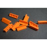 LEGO Creator Custom Moc Aksesuar Panel 1 X 3 X 1 Tuğla Turuncu