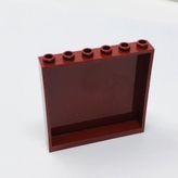 LEGO Creator Custom Moc Aksesuar Panel 1 X 6 X 5 Tuğla Duvar Bordo