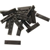LEGO Custom Aksesuar Plate Modified 1 x 4 Stud Groove Siyah Tuğla