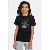 Lego Man Christmas Siyah Çocuk Tshirt