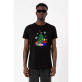 Lego Man Christmas Siyah Erkek Tshirt