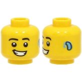 LEGO Minifigür Parçaları: Kafa: 3626PB3081