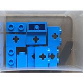 LEGO Technic Aksesuar Moc Custom Brick 1 X 2 Axle Delikli Tuğla Azure