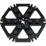 LEGO Technic Custom Minifigür Plate Değirmen Parçası Siyah