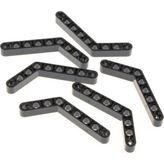 LEGO Technic Moc Custom Liftarm Bent Thick 1 X 9 (6 - 4) - Siyah