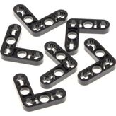 LEGO Technic Moc Custom Liftarm Modified Bent Thin L-shape 3 X 3 Siyah