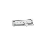 LEGRAND GRUP PRİZ 3X2 P+T NORMAL 2 USB - Beyaz-Grı