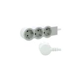 LEGRAND GRUP PRİZ 3X2P+T 3 SOKETLİ 3M - Beyaz