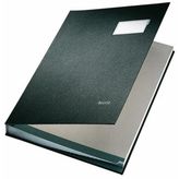 Leitz 5700 20 Bölme Siyah İmza Defteri