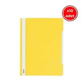 Leitz Telli Dosya, 10 Adet, 50'li Paket, A4, 2 Delikli, Sarı
