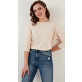 Lela 5861416Y Taş Bisiklet Yaka Kadın Bluz