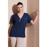 Lela 5865567 İndigo Kadın Bluz