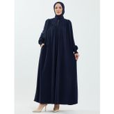 Lemra İpek Ferace Lacivert - 9056