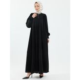 Lemra İpek Ferace Siyah - 9056