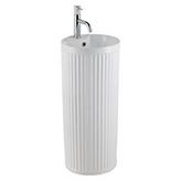 Lena E-W310MB Mat Beyaz Monoblok Lavabo