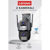 Lenovo 2 Kameralı 10MP Wifili Ultra Renkli Gece Görüşlü Hareket Takipli Güvenlik Kamerası