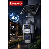 Lenovo 2 Kameralı Sim Kartlı Solar Panelli Aov Sürekli Kayıt Yapabilen Gece Görüşlü Güvenlik Kamerası
