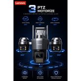 Lenovo 3 Motorize Kameralı 15MP Wifi Aov Sürekli Kayıt Özellikli Ultra Renkli Gece Görüşlü Güvenlik Kamerası