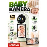 Lenovo C17C 5mp Bebek Kamerası Wifi 2.8 Inç Ekranlı Hareket Takip Gece Görüş Çift Yönlü Ses Ev Güvenlik Kamerası - Yeşil