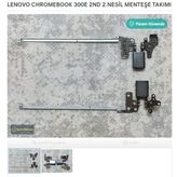 Lenovo Chromebook 300E 2Nd 2.Nesil Menteşe Takımı Sorunsuz